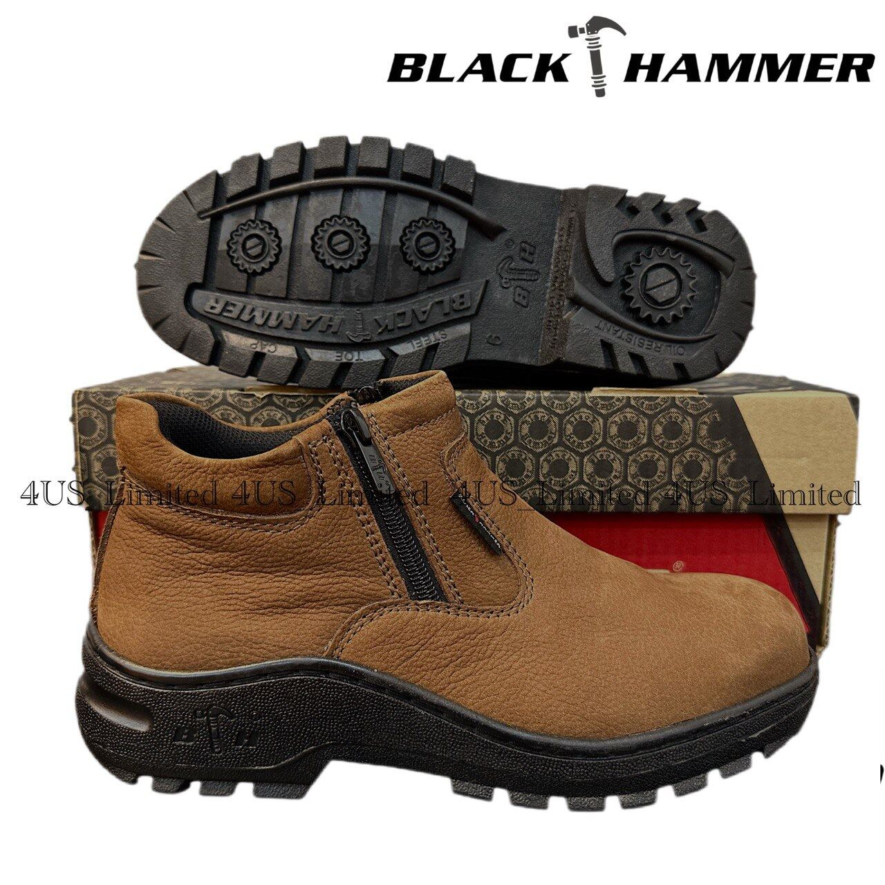 Harga kasut best sale safety black hammer