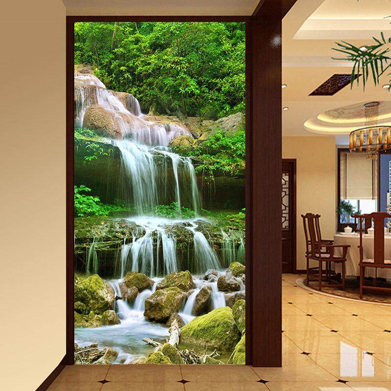 140cmx70cm3D Photo Wallpaper Waterfall Nature Landscape Large Murals Entrance Living Room Background Wall Mural Wall Paper Embossed