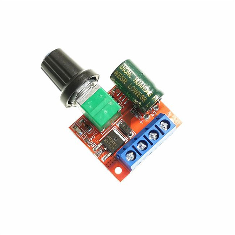Mô Đun Điều Khiển Tốc Độ Động Cơ DC 12V PWM Mini 5A 90W DC-DC Công Tắc Điều Khiển Điều Chỉnh Tốc Độ 4.5V-35V, 24V