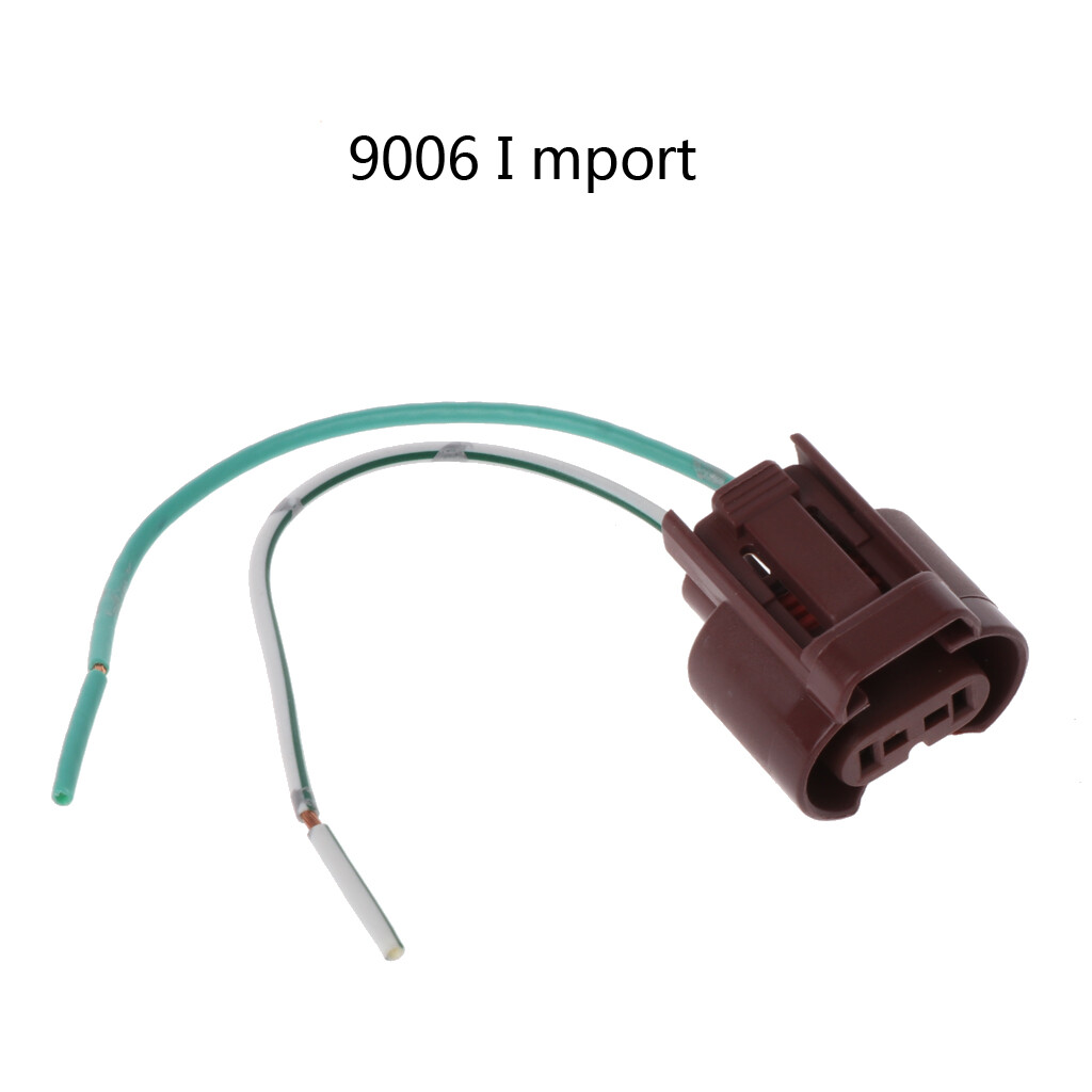 Import 9006 Car Halogen Bulb Socket Power Adapter Plug Connector Wiring Harness
