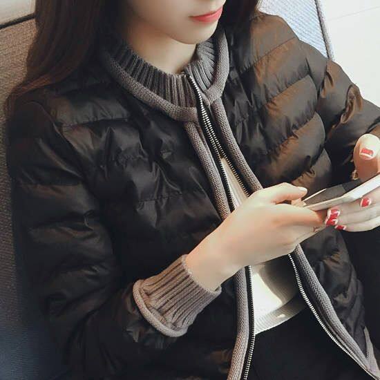 Plus size cotton dress women autumn and winter new short coat cotton clothing loose small cotton wool