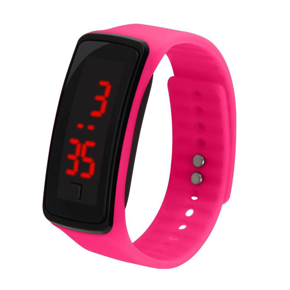 Trẻ Em Silicone Có Thể Điều Chỉnh Ban Nhạc Màn Hình LED Điện Tử Kỹ Thuật Số Cổ Tay Watch, Vòng Đeo Tay Đồng Hồ Đeo Tay Trẻ Em Led Thế Hệ Thứ Hai Đồng Hồ Điện Tử Silica Gel