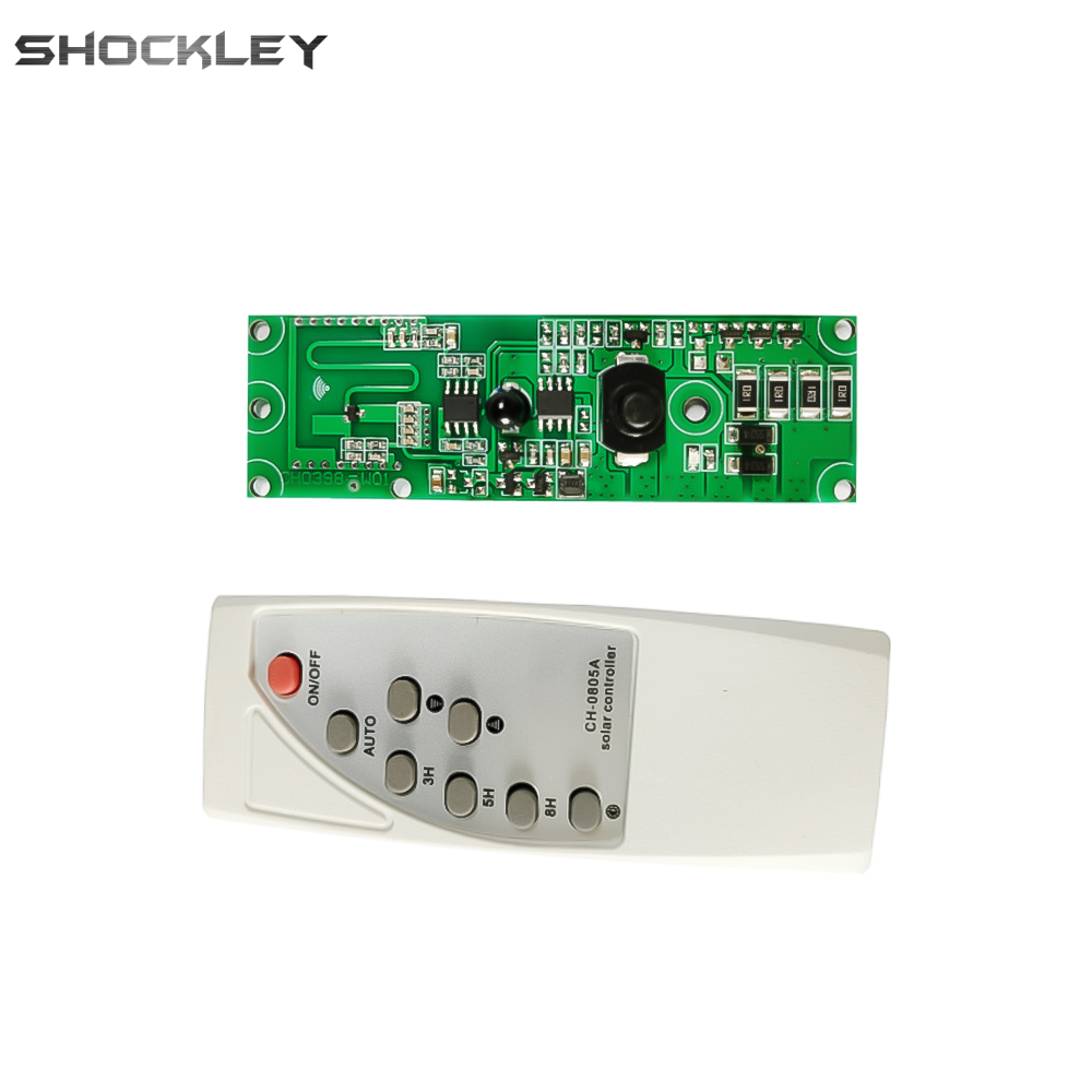 Shockley Original Diymore 3.2V3.7V light control + radar human body induction solar light circuit board solar LED driver board with remote control