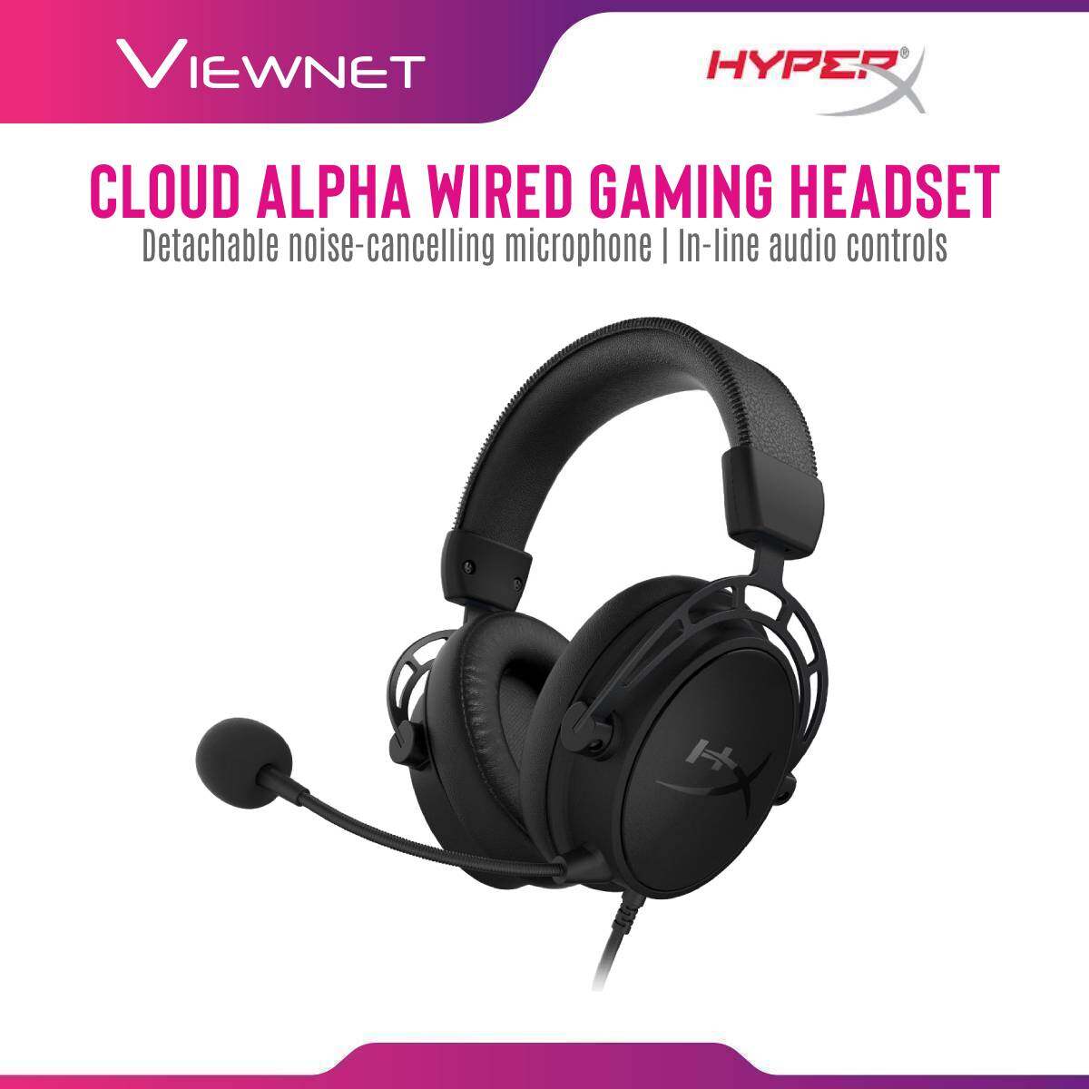 HyperX Wired Gaming Headset Cloud Alpha with 3.5mm Audio Jack