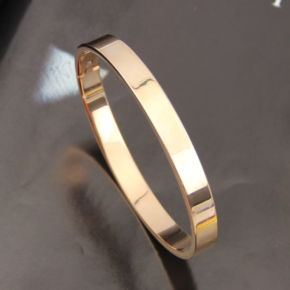 Couple Bracelet Men's Women's Stainless Steel Lover Love Polished Cuff Bangle Bracelet Wristband