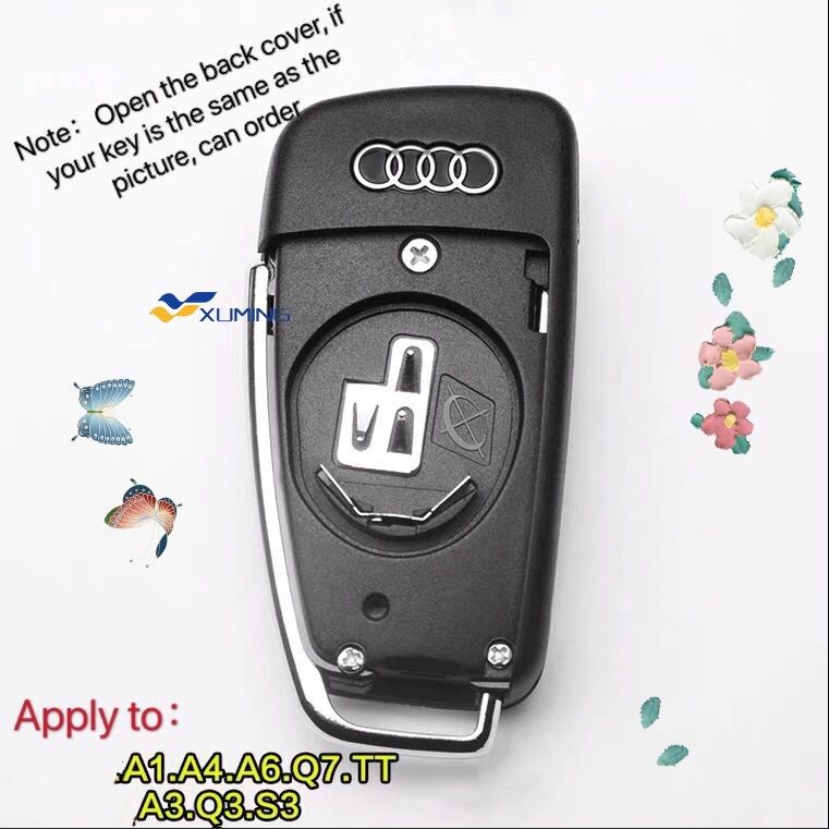 Cập Nhật Vỏ Chìa Khóa Từ Xa Lật 3 Nút AUDI Thanh Lịch Để Thay Thế Vỏ Chìa Khóa Gập AUDI A2 Vv Nguyên Bản
