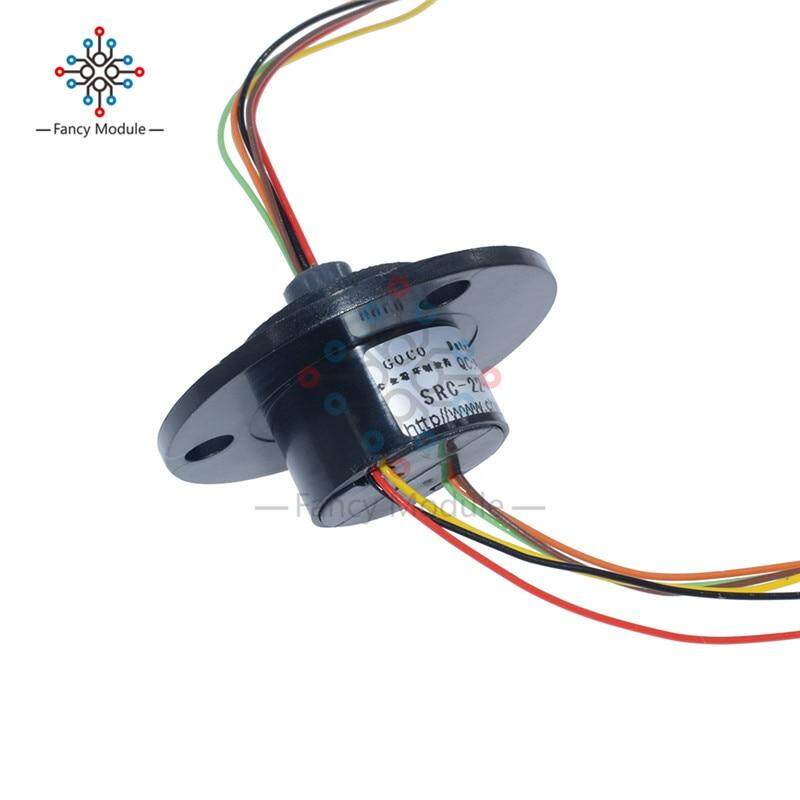 12.5mm 6 Wires*2A 6 CIRCUITS Slip Ring AC240V for Monitor Robotic