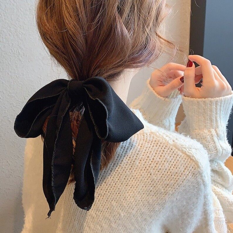 Red big bow headdress hairpin