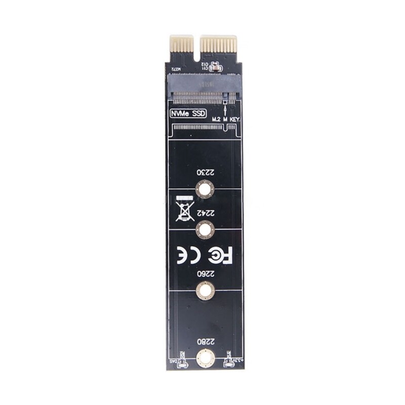 Pcie to m.2 adapter nvme ssd m.2 pcie x1 riser pci-e m key connector adapter