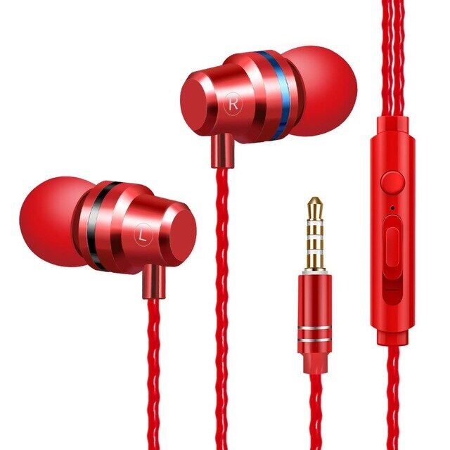Wired Earbuds Headphones In Ear Earphone Earpiece with Mic