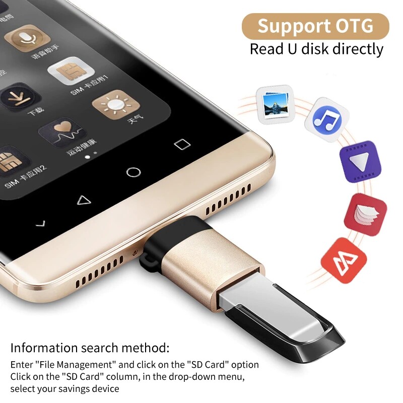 JDB USB C อะแดปเตอร์ OTG Fast USB 3.0 To ประเภท C Adapter สำหรับ ...