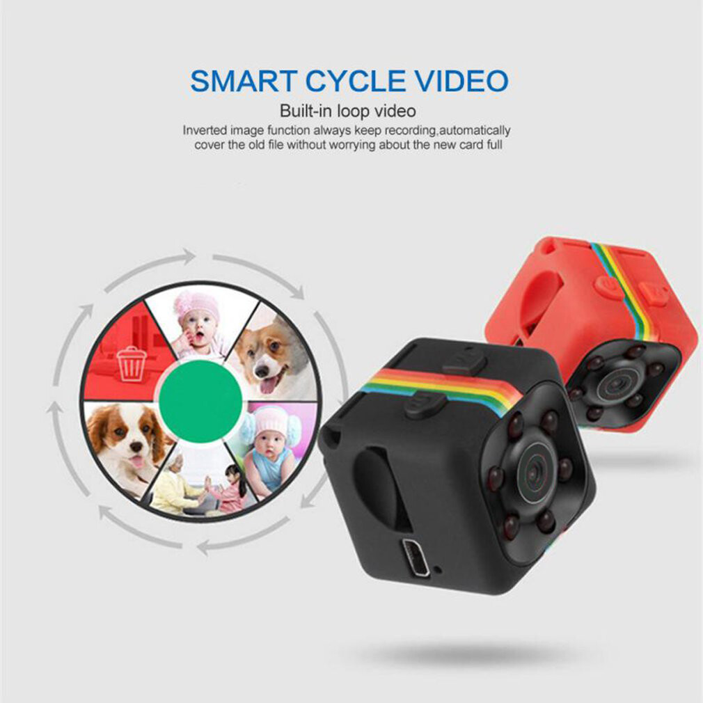 [Echolic] Sq11 HD Máy ảnh Mini Camera giấu kín Camera CCTV kết nối với điện thoại di động nhìn trong đêm máy ảnh 360 Camera hành động Camera gián điệp DVR cho Xe Hơi Máy quay đầu ghi video nhỏ trong nhà giám sát video máy ảnh [có sẵn trong kho]