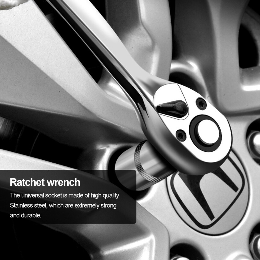 3/8 Inch Socket Ratchet Wrench &Amp; Universal Socket Tool Set, Super Socket Adapter , Drive Ratchet Handle, Universal Socket For DIY Handyman,Husband,Boyfriend,Dad