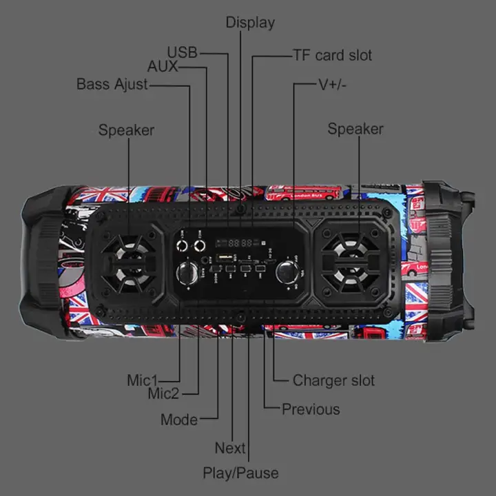 bass boat bluetooth speaker
