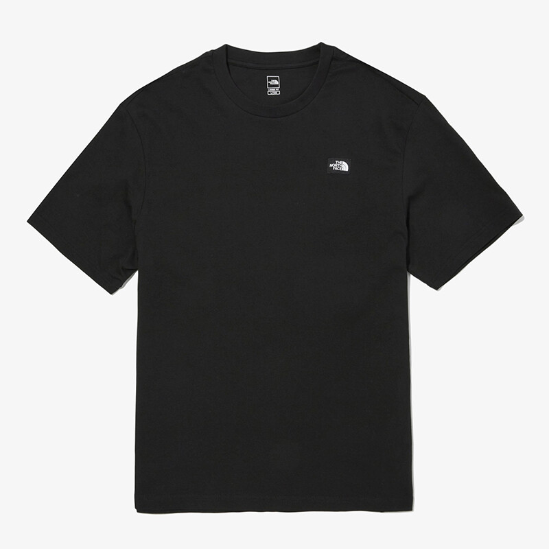 The NorthFace Short Sleeved T-shirt for Men and Women Is Made of Pure Cotton with A Small Square Logo Printed on NT7UN45 for Men and Women