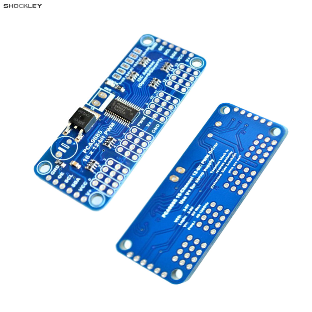 Shockley pca9685 16 channel 12-bit pwm servo motor driver iic module for arduino robot servo drive board controller robot iic pca9685