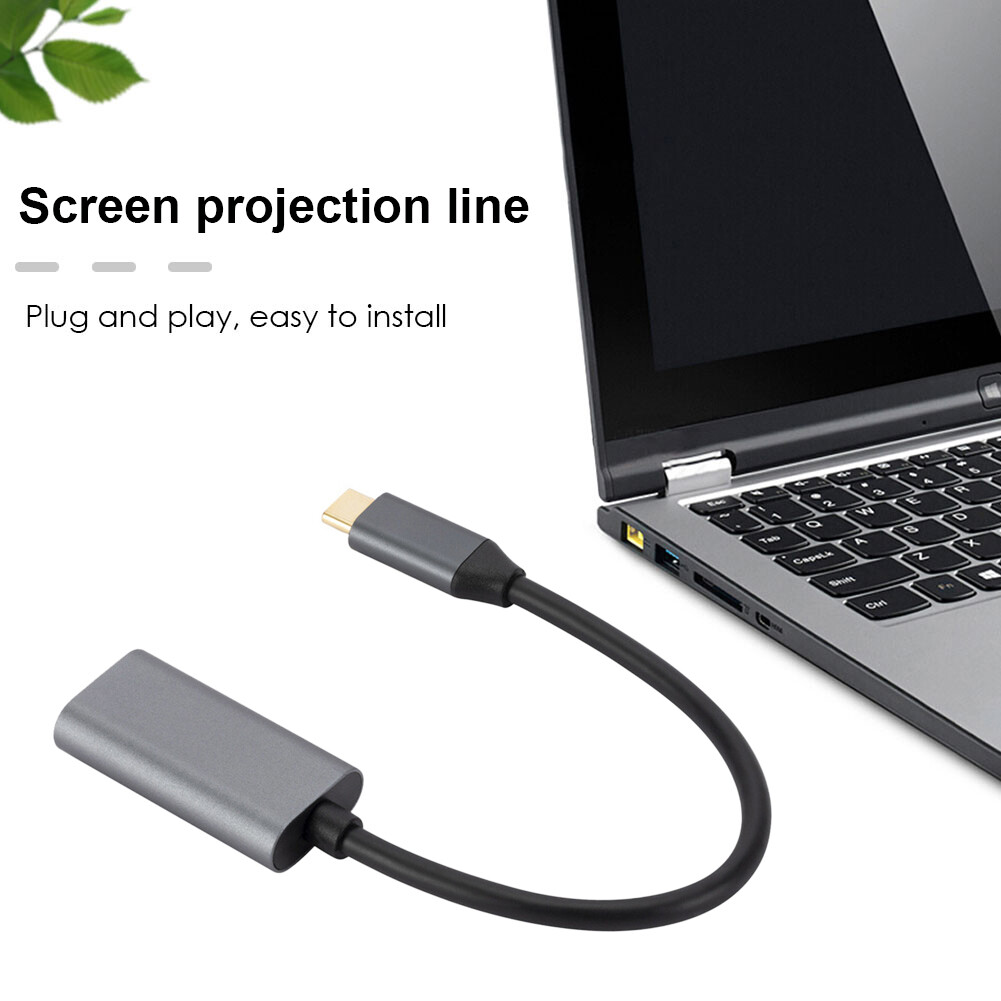 USB 3.1 Type-C To HDMI-compatible Converter Cable Android Phone Screen Projection Type-C To HDMI-compatible Converter Line Portable for Phone Tablets