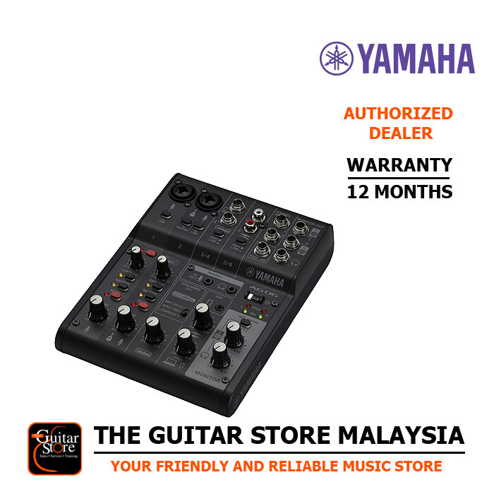 Yamaha AG06 MK2 6-channel Mixer and USB Audio Interface (AG-06 MKII ...