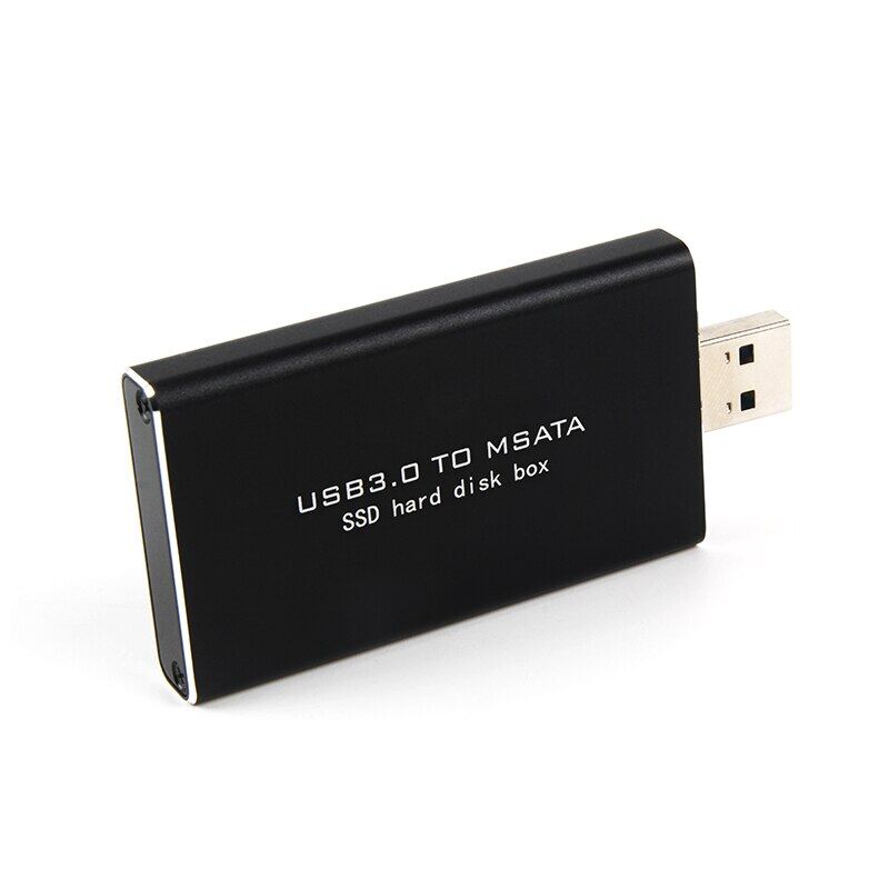 MSATA Ke USB 5Gbps USB 3.0 Ke MSATA SSD Enclosure USB3.0 Ke MSATA Casing Hard Disk Adapter M2 SSD Eksternal HDD Kotak Ponsel Casing HDD