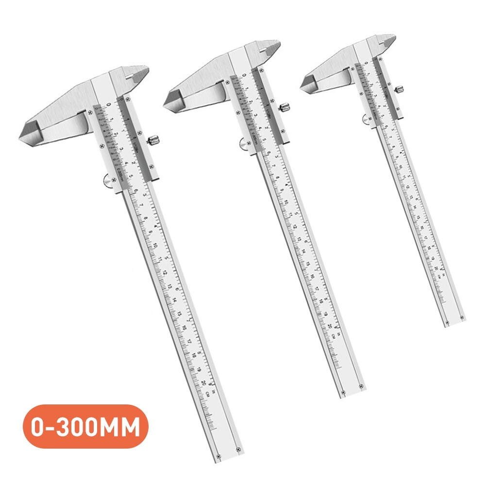 Terylin 150/200/300/mm Mini Portable High Accuracy Carbon Steel Vernier Caliper Ruler