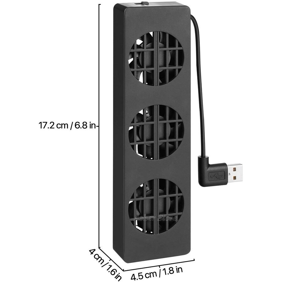Nintendo Switch Dock Mount Console Cooler Temperature Control Cooling Fan 3 Fans for NS Switch Accessories