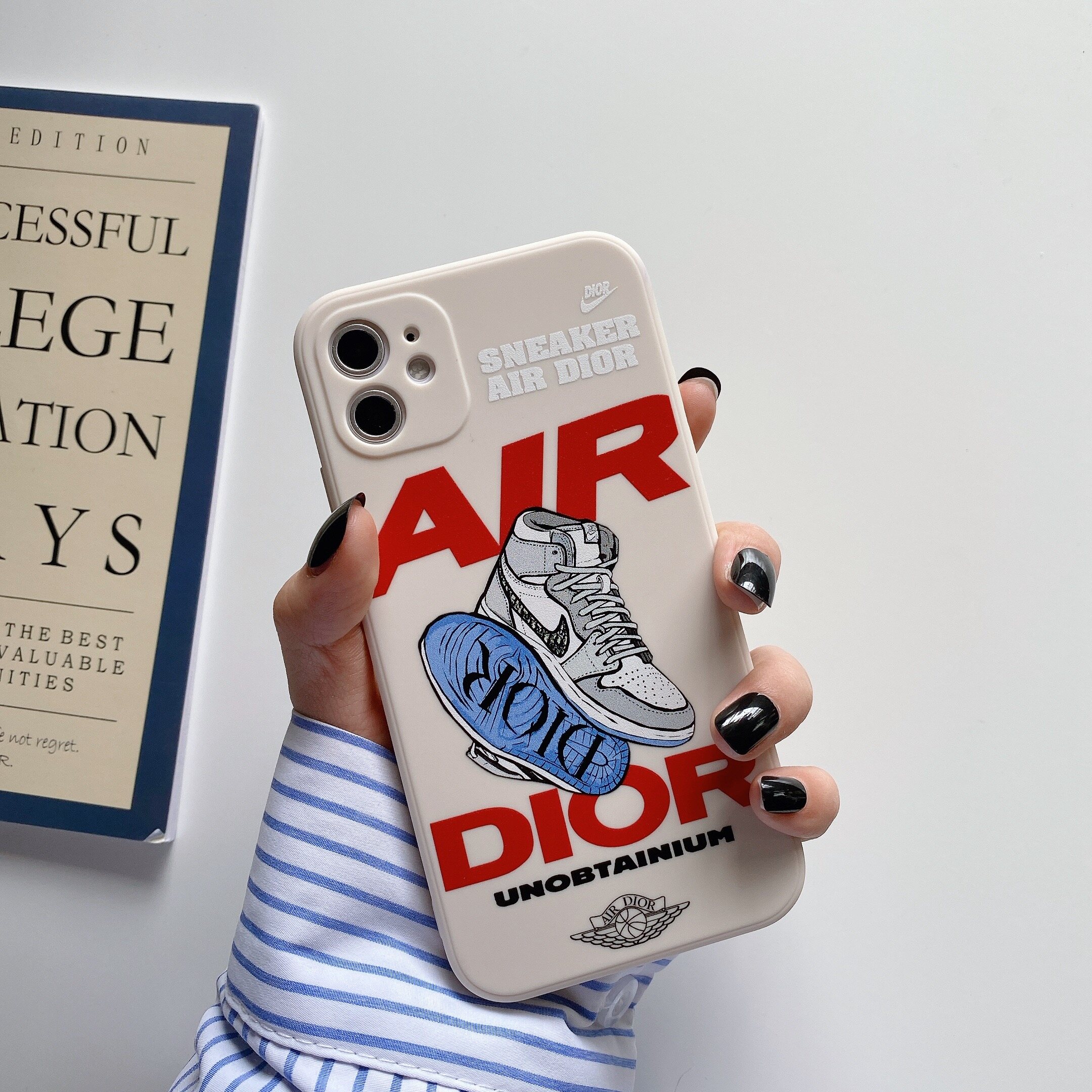 Fashion Soft Silicone Phone Case for Apple IPhone 11 12 13 14 Pro Max Case Cute Cartoon Sneakers Cover for IPhone XR XS Max Casing Couple Phone Case for IPhone 6 7 8 Plus