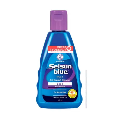 Selsun Blue Pro 2-in-1 Anti-Dandruff Shampoo 120ml (Exp:12/2022)