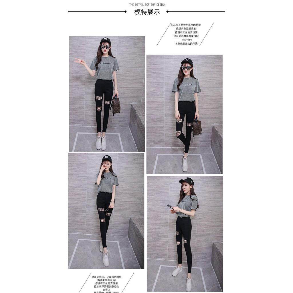 S-3XL Phụ Nữ Skinny Cắt Quần Bút Chì Giữa Eo Xà Cạp