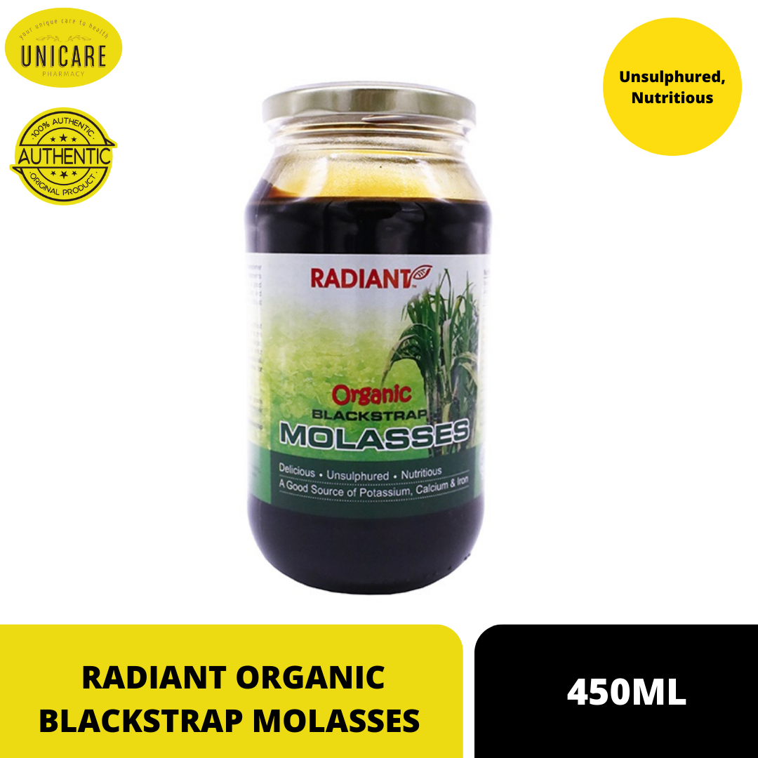 RADIANT WHOLE ORGANIC BLACKSTRAP MOLASSES 450ML Lazada
