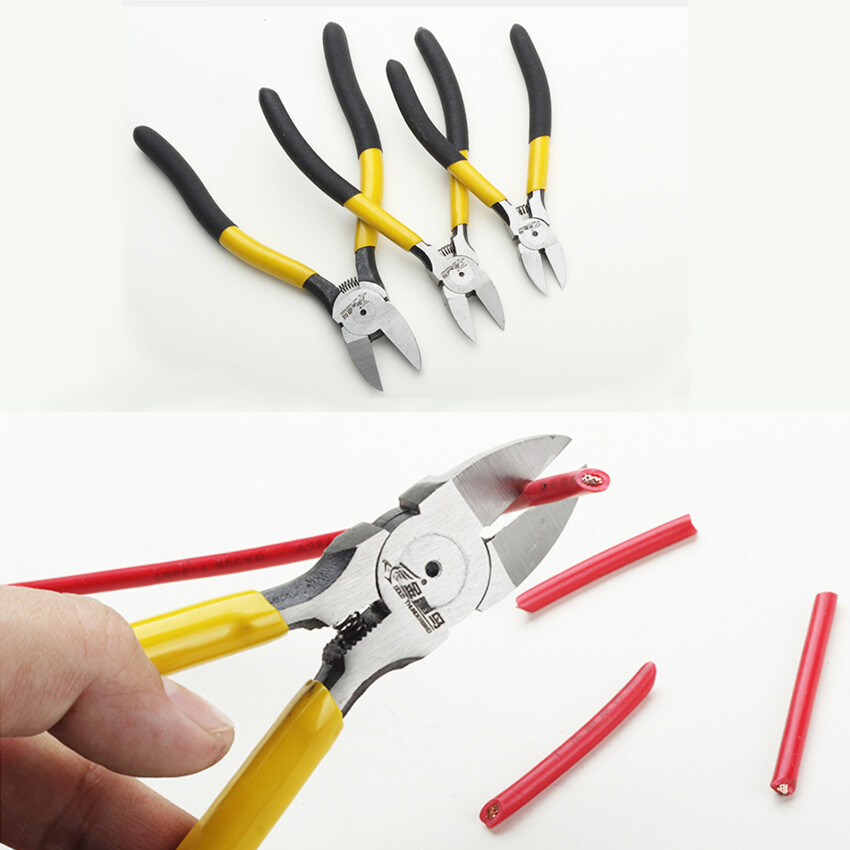 1Pc Diagonal Pliers Electrical Wire Cable Cutters Cutting Side Snips Flush Pliers Nipper Hand Tools 5/6/8inch Wire Stripper