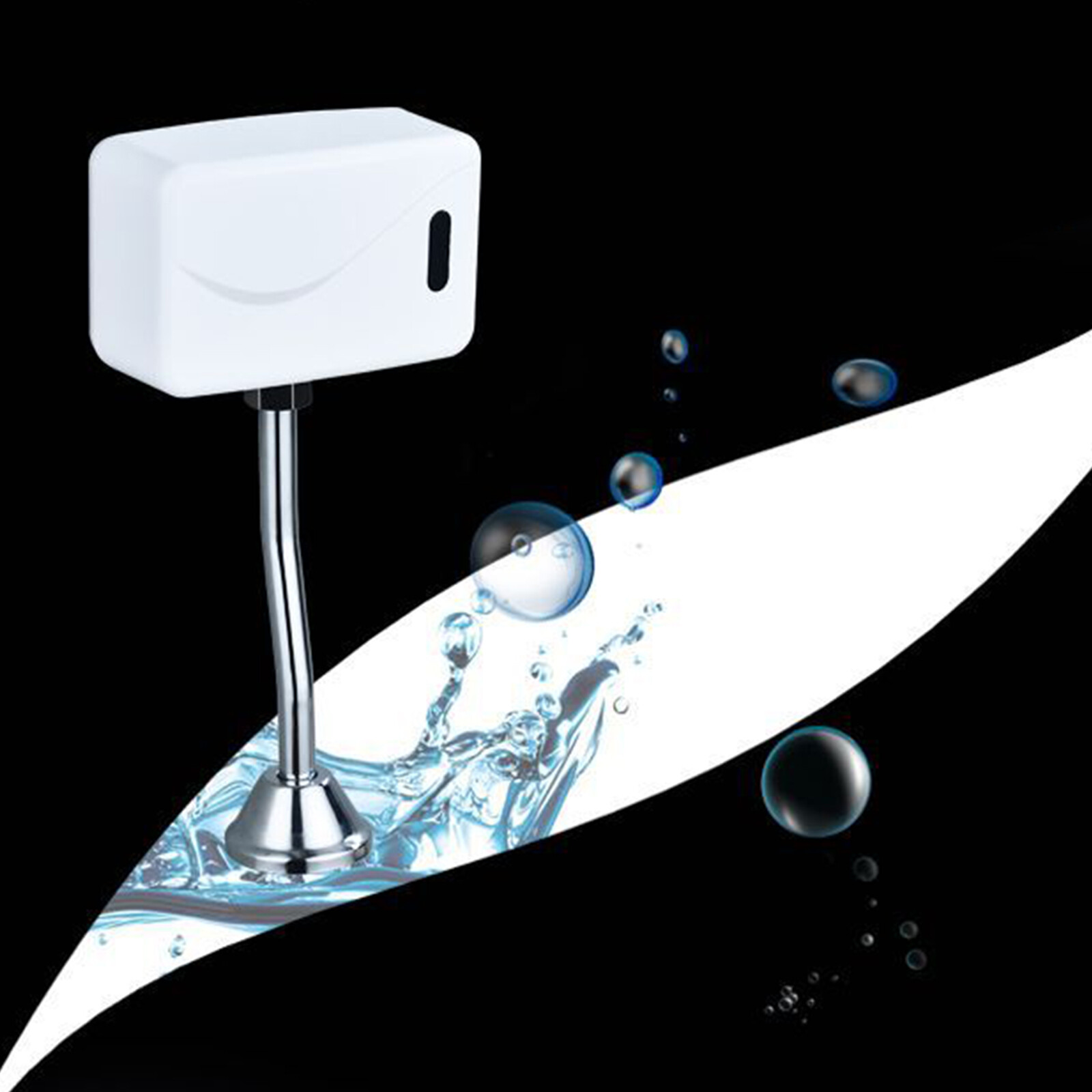 Blesiya Automatic Urinal Sensor Flush Valve Bathroom Faucet Tap Wall Mounted Men
