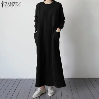 maxi sweatshirt dress