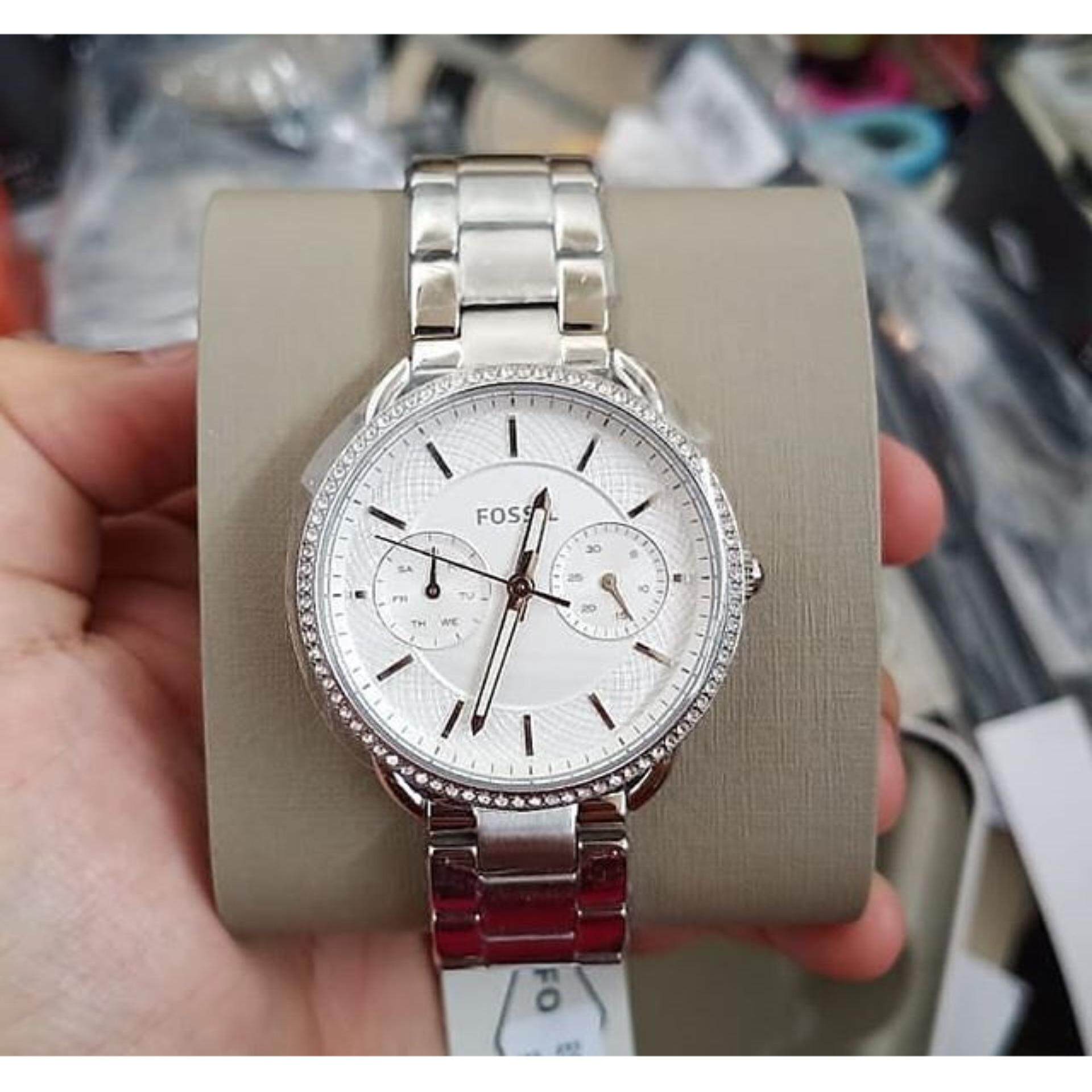 Fossil Women ES4262 Tailor Multifunction Stainless Steel Watch Silver Lazada