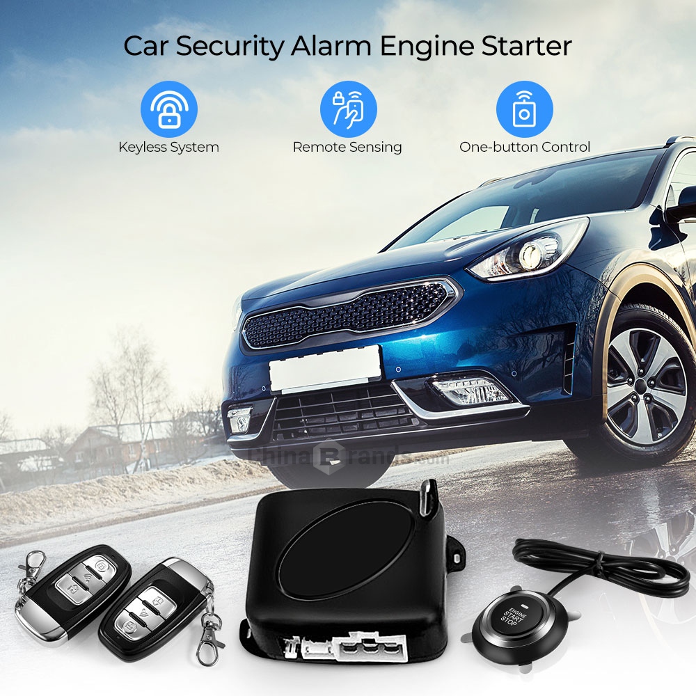 C6 Keyless Module Autolife C6 - B 12V SUVไร้กุญแจการเข้าPush Startรถระบบแจ้งเตือนความ ...