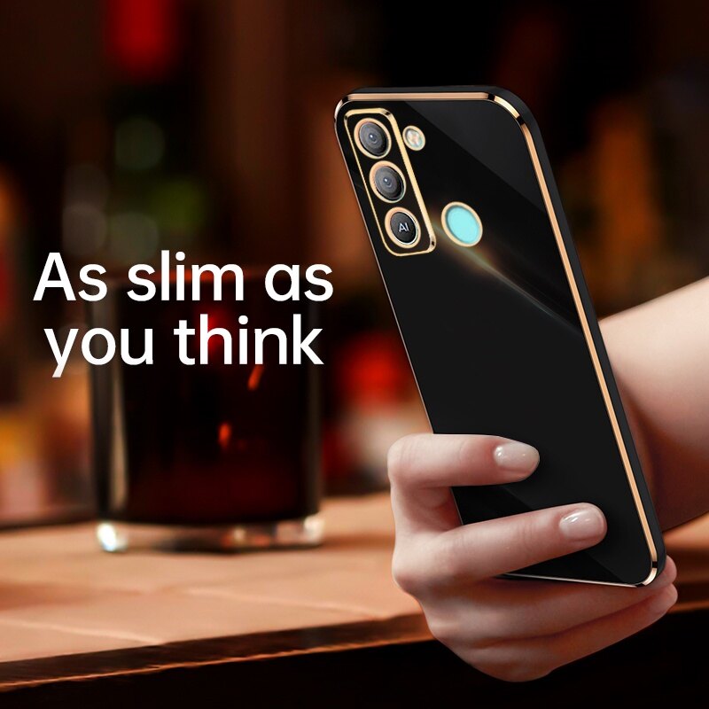 Tecno Ốp POP 5 Lte Ốp Lưng Mạ Điện Silicon Mềm Chống Sốc Ốp Điện Thoại Tecno POP5 Lte
