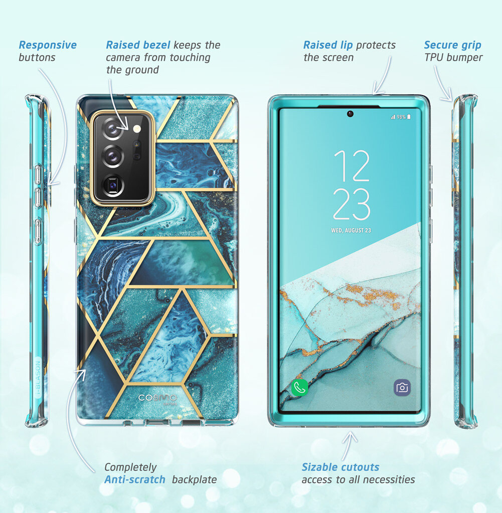 Ốp Cosmo I-blason Cho Samsung Galaxy Note 20 Ultra 5G (Bản Phát Hành 2020) Không Có Miếng Dán Bảo Vệ Màn Hình, Ốp Bảo Vệ Mỏng Sành Điệu