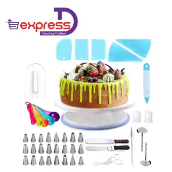 41pcs Baking Tools Accessories Cake Decorating Supplies With Cake