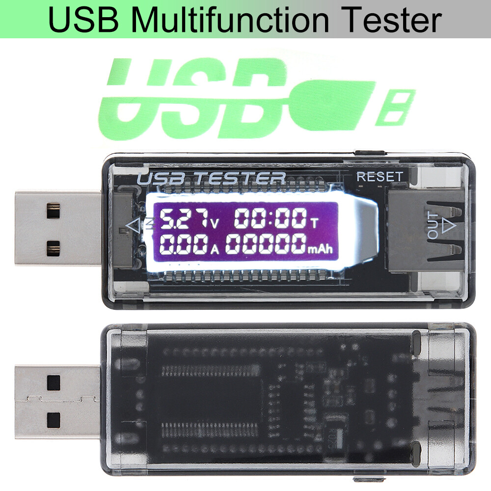 USB Charger Power Capacity Tester oltage Current Meter LCD digital display