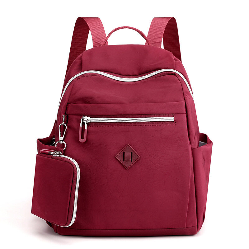 Nylon Large Capacity Outdoor Backpack Women Waterproof Korean Travel Bags School Satchel