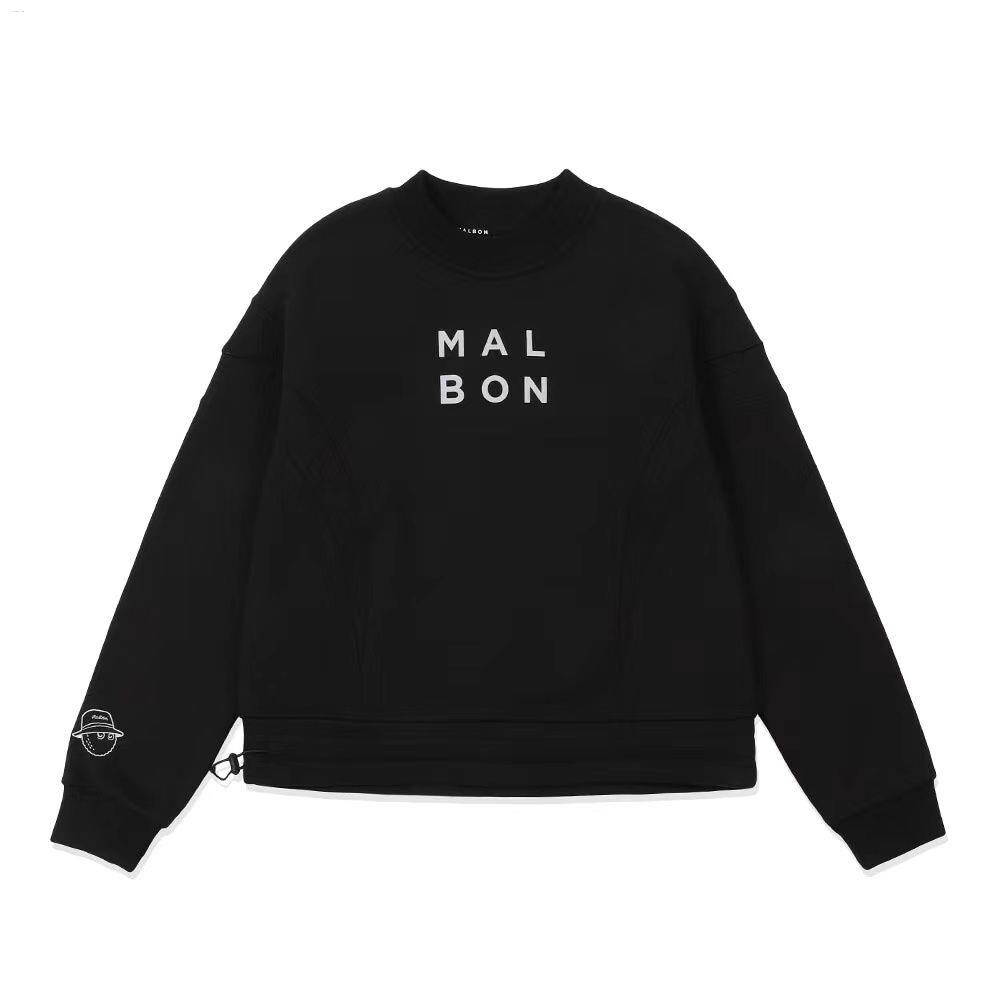 Imported NEW Trendy brand MALBON GOLF golf clothing sports long-sleeved casual velvet sweatshirt for women new fashion autumn and winter 2023 New product