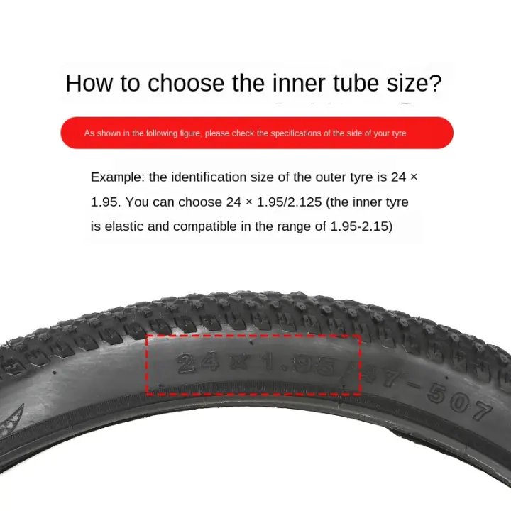 16 x 1.95 bike tire tube