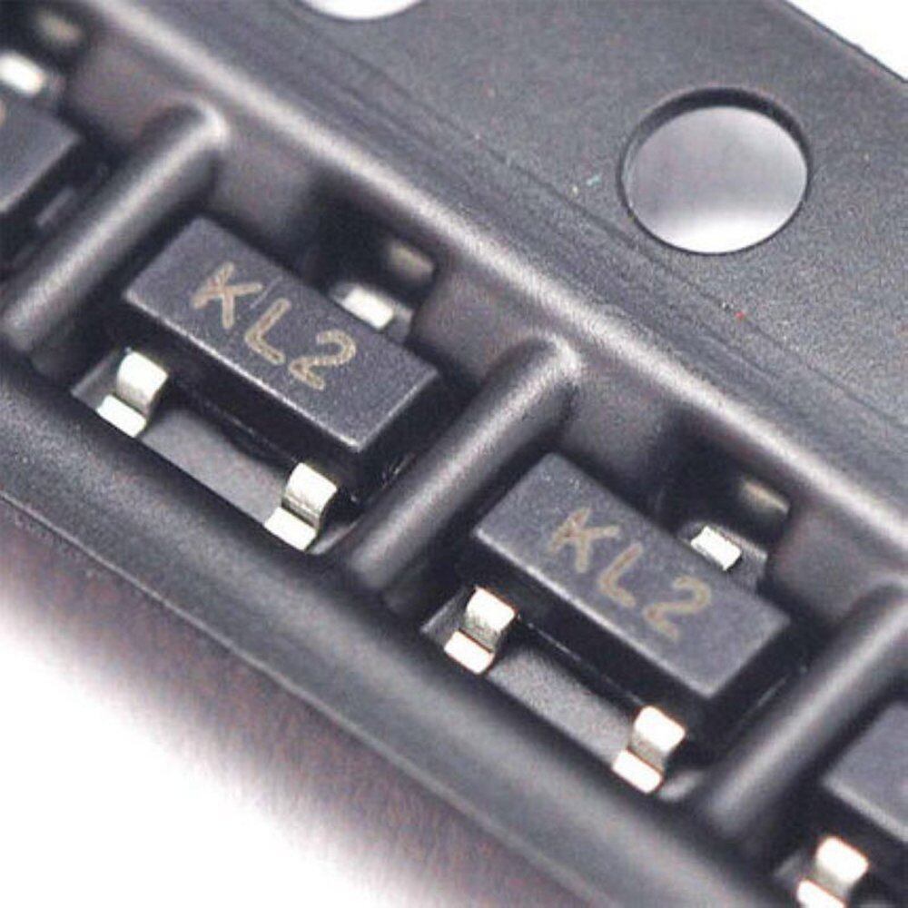 100pcs bat54a kl2 0.2a 30v sot-23 schottky barrier diodes smd transistor