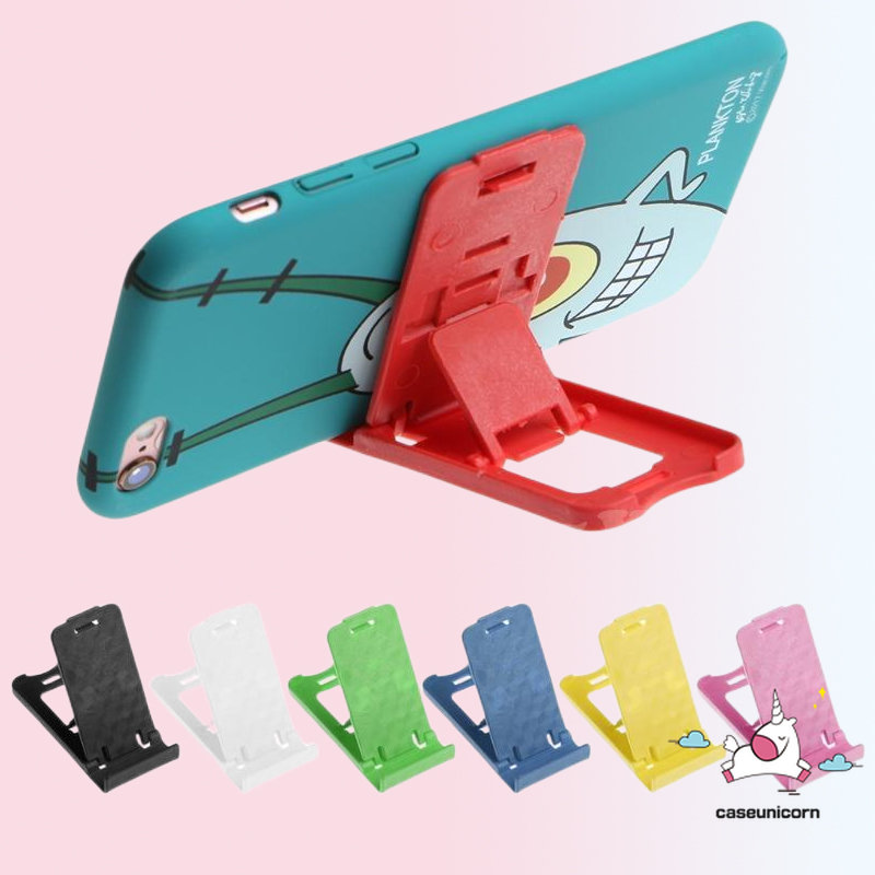 Portable Mini Phone Stand Standing Desk Home Fixture Standing Desk Phone Accessories Colour Random