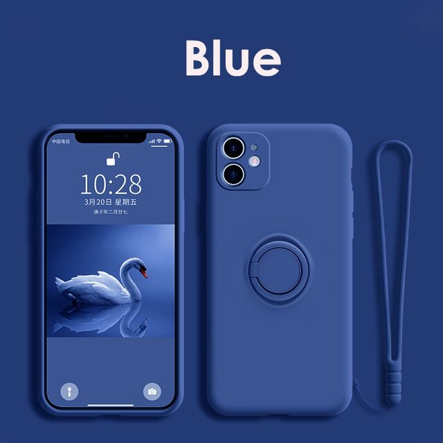 Ốp Lưng Xiaomi Mi 12 Redmi Note 11 11S Pro Plus + 5G Poco X4 Pro Silicone Lỏng Mềm Sang Trọng Với Giá Đỡ Nhẫn Nam Châm Ốp Chống Sốc Dây Đeo Miễn Phí