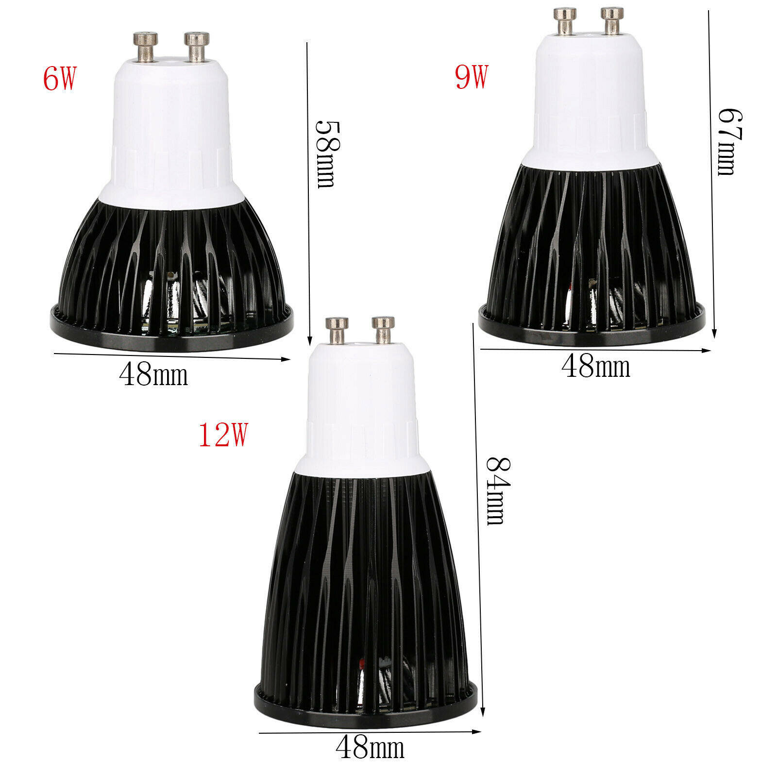Eranpo dimmable led cob spot lights bulbs e27 es gu10 e14 6w 9w 12w led spotlight lamp ultra bright 220v 240v