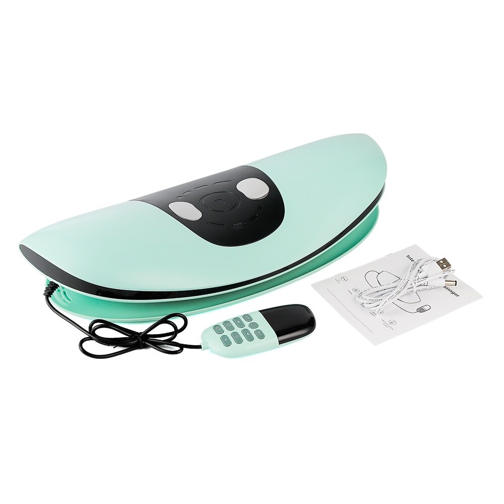 Foreverlily Electric Lumbar Massager Smart Warm Compress Infrared Low Frequency Pulse Electric Lumbar Traction Machine Support for Herniated Discs Lumbar Spinal Massage