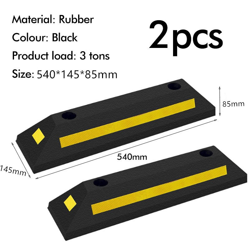 SLN*54cm Rubber Curb Parking Block Wheel Stopper Penahan Tayar Parking