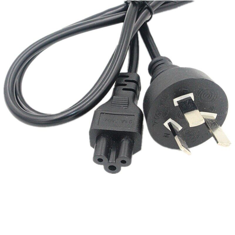 50pcs US USA Plug Power Supply Adapter Lead Cable 3 Prong American IEC C5 Cloverleaf AC Power Cord 1.2m 4ft for Notebook Laptop 