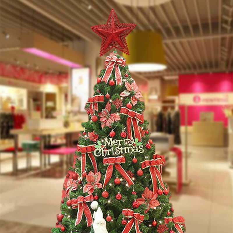 23X20cm Christmas Tree Star Topper Glittering Hollow out Star