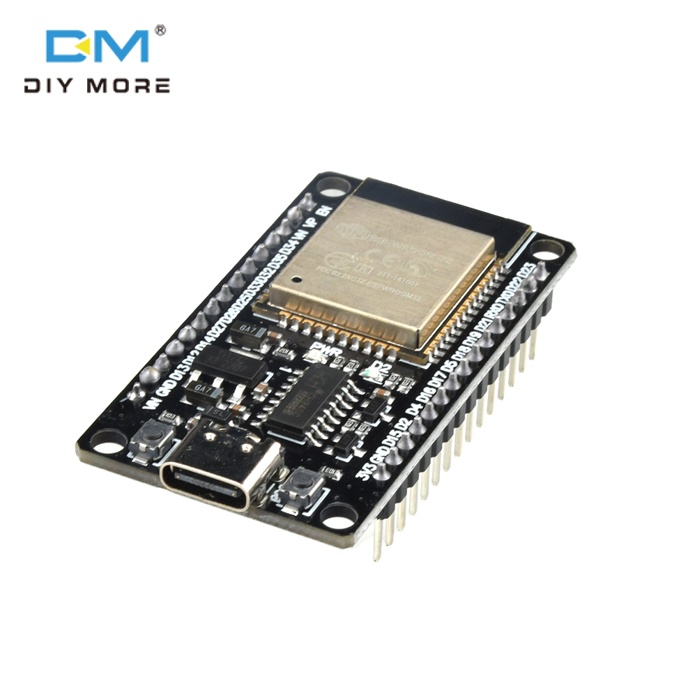 diymore ESP32 Development Board 2.4 GHz Dual Core WLAN WiFi + BT 2-in-1 Microcontroller ESP-WROOM-32 Chip Support LWIP Protocol/ Freertos